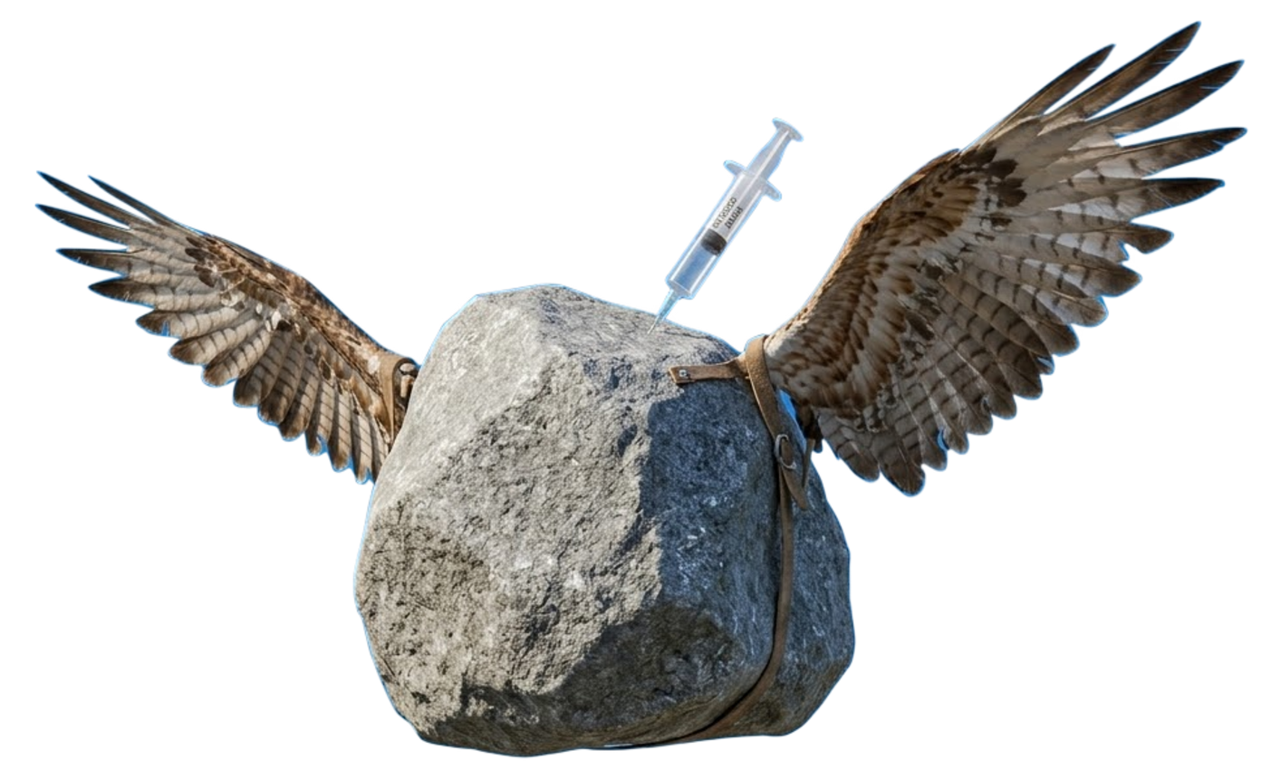 Ketamine Rock in flight